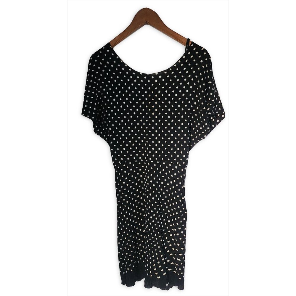 Prada Black and White Star Mini Dress